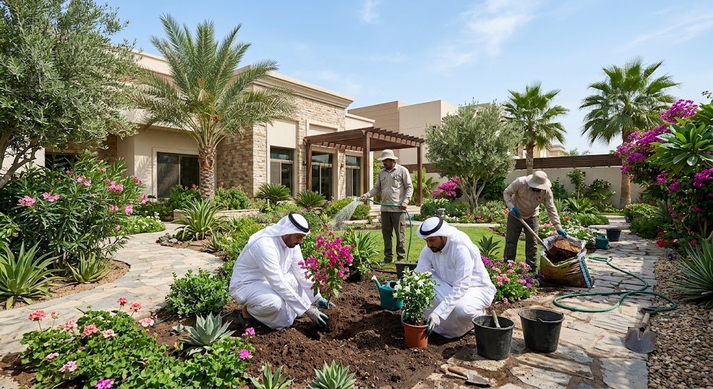 تنسيق وتصميم حدائق الكويت
