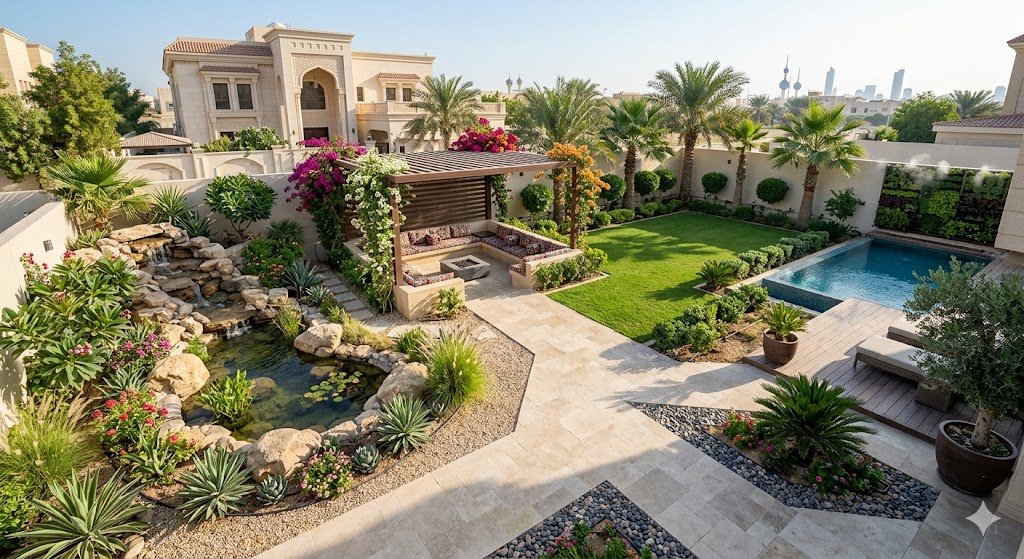 تنسيق حدائق أبرق خيطان الكويت لتصميم مساحات خضراء ساحرة
